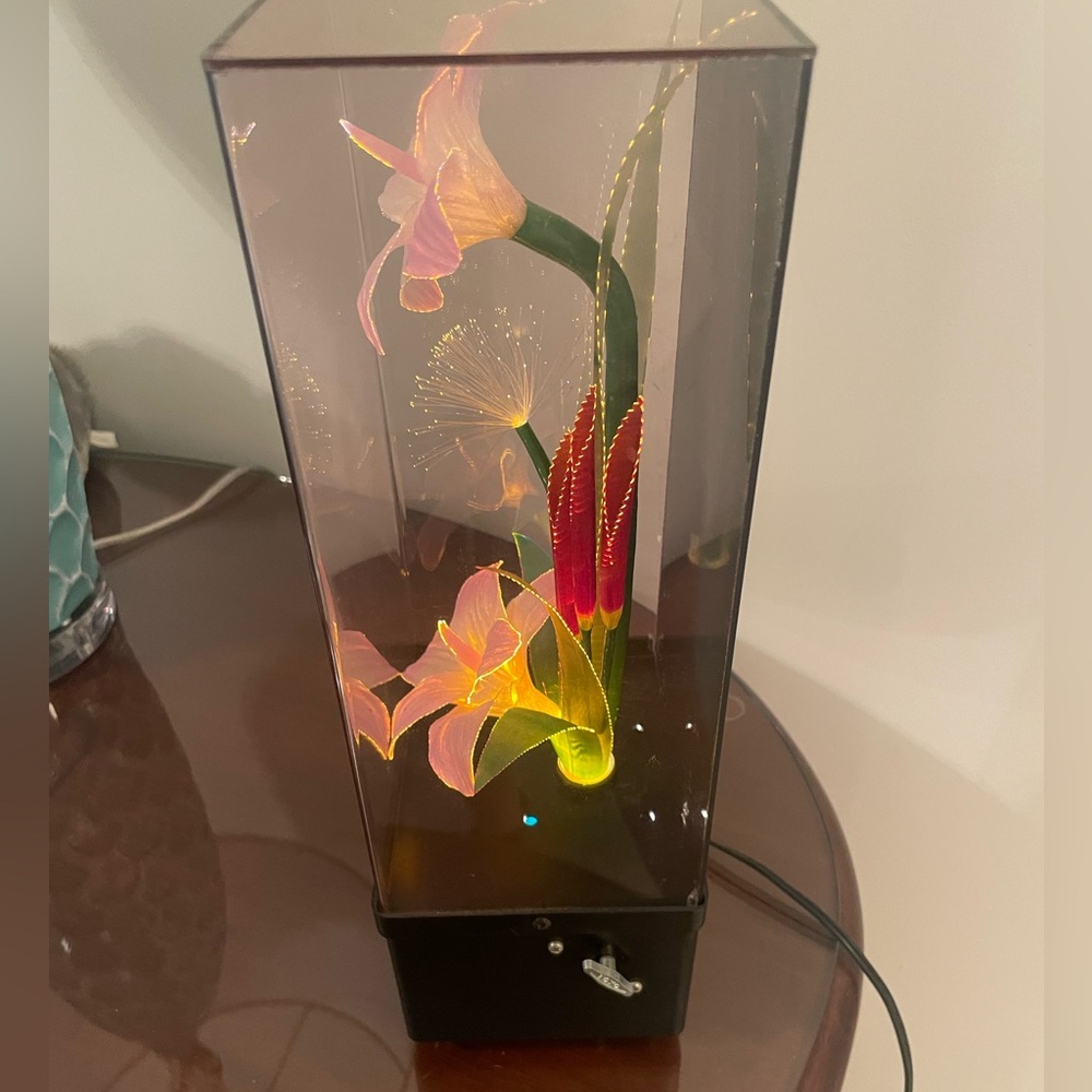 Vintage fiber optic Magic flower galaxy lamp musical - Picture 7 of 9